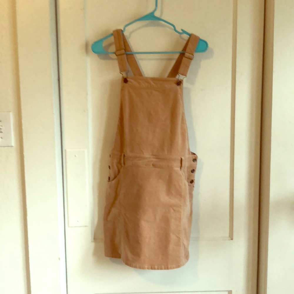 Corduroy bib skirt. Large. Worn once.